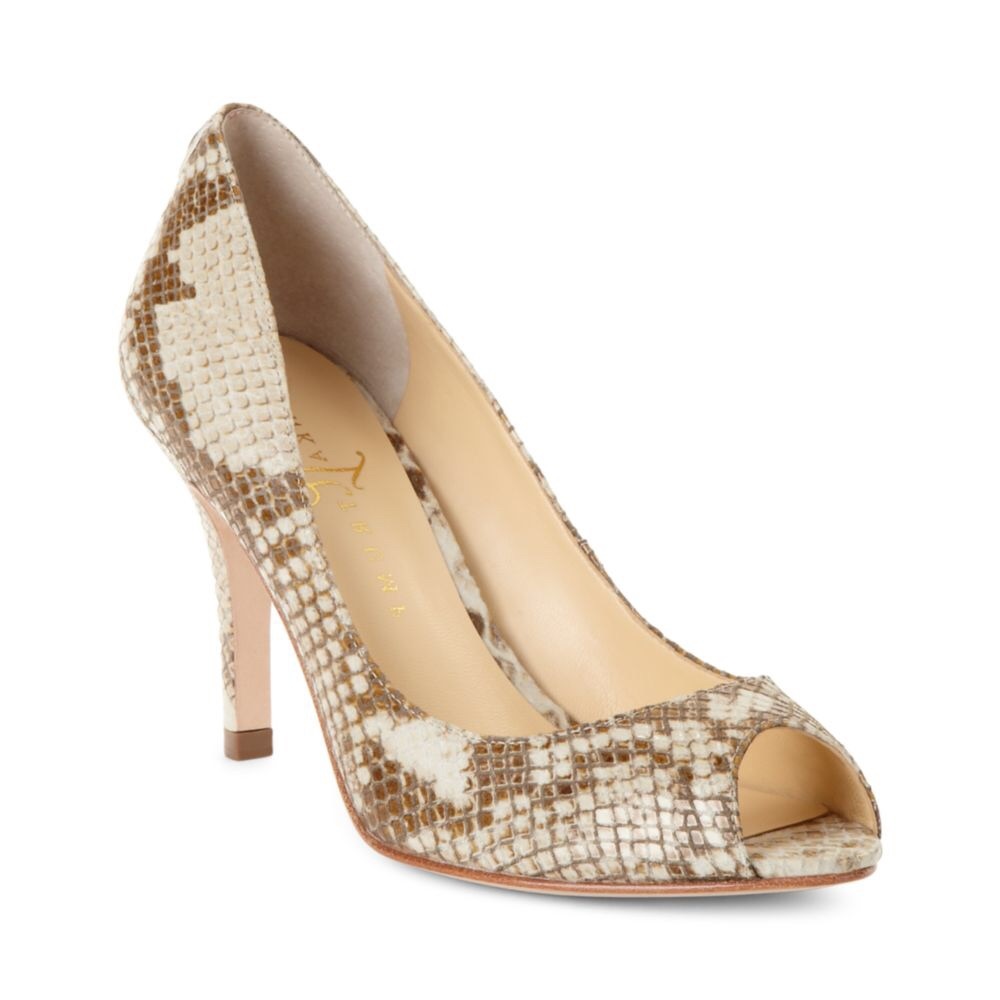 Ivanka Trump Cleor peeptoe pumps